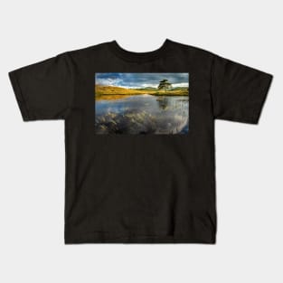 Kelly Hall Tarn Lake View with Pine Tree Kids T-Shirt